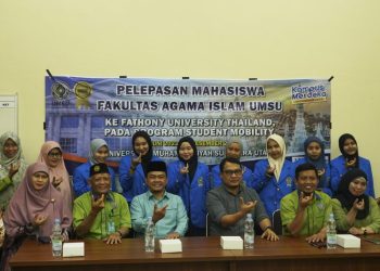 FAI UMSU Lepas 7 Mahasiswi Ikuti Student Mobility di Fathony University Thailand